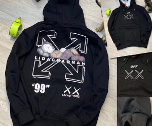 Buy Wholesale Designer Hoodies Liquidation Pallets stacked in Indiana warehouse