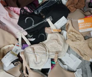 Pallets of name-brand bras